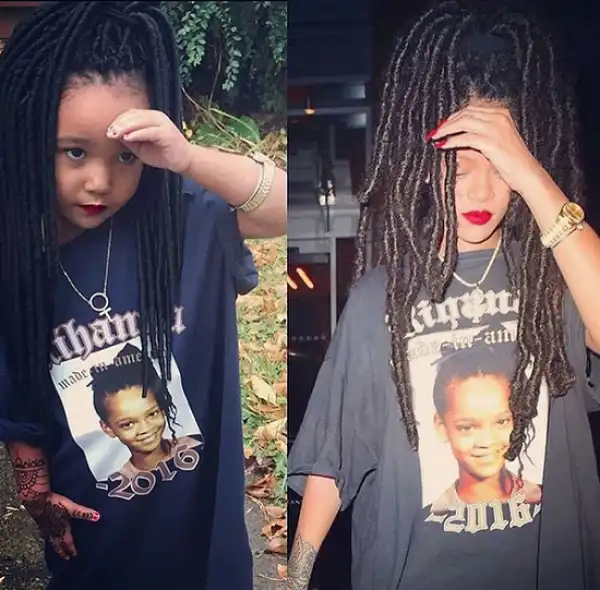 Little girl recreates Rihanna